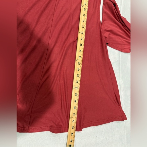 Planet Gold Womens Super Soft Ruffle Sleeve Shift Dress Size M NWT - Picture 5 of 9